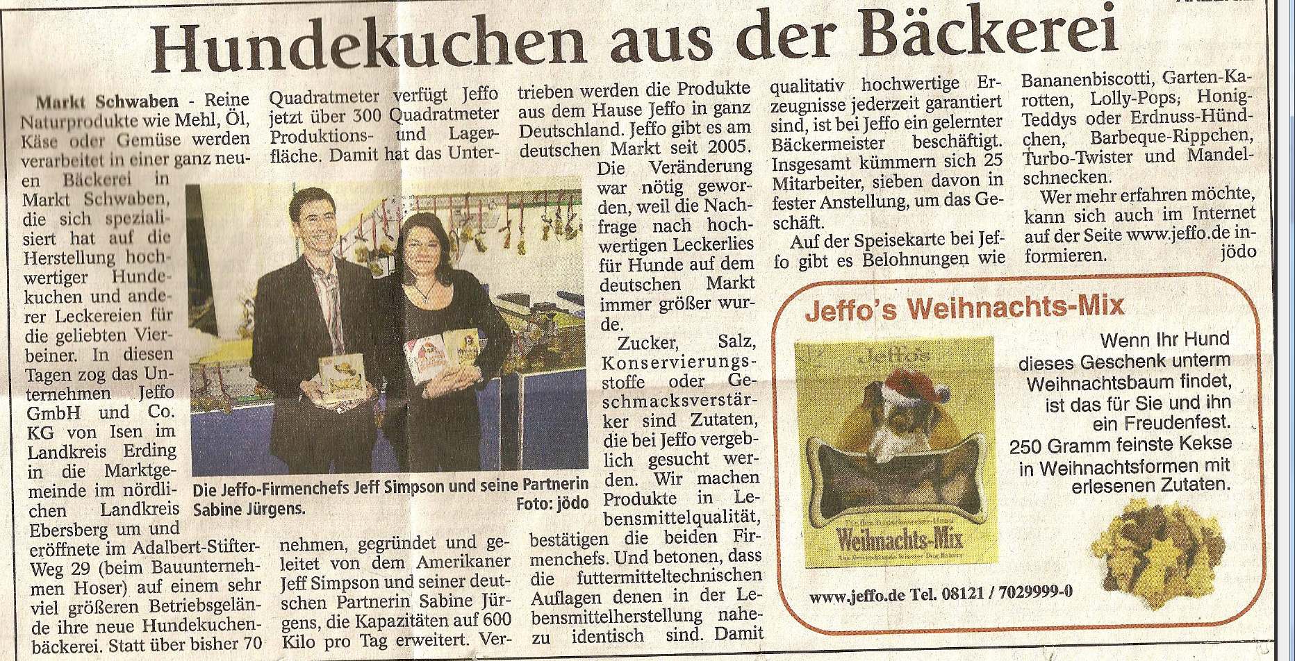Presseschau Ebersberger Zeitung 30.11.2007