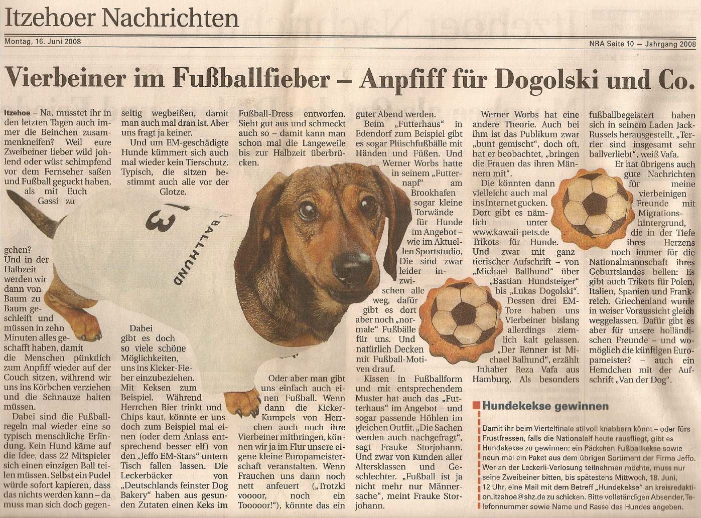 Presseschau Itzehoher-Nachrichten 16-06-2008