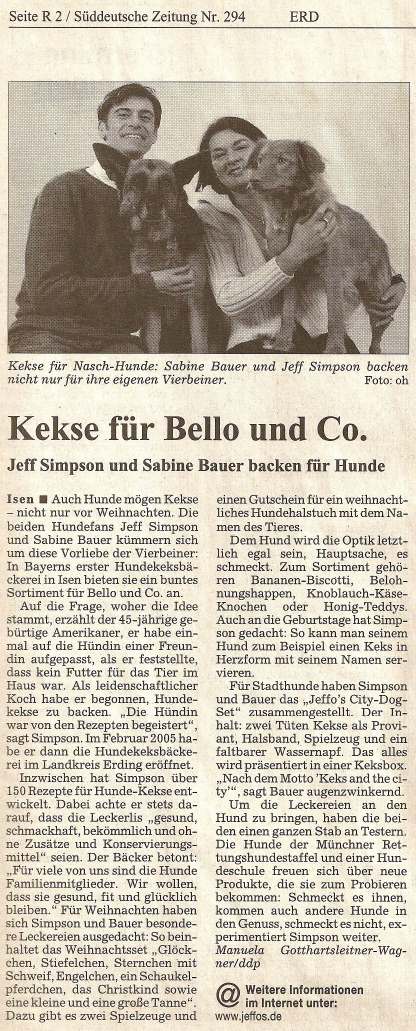 Presseschau Süddeutsche Zeitung 21.12.2005